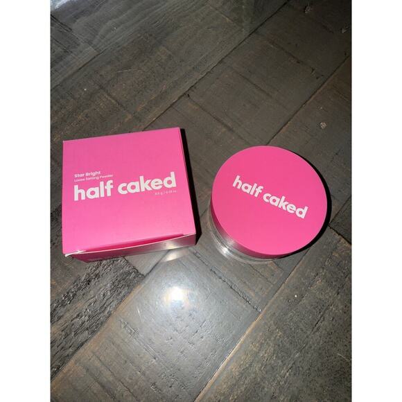 Half Caked Star Bright Loose Setting Powder in Translucent NEW FULL Size - Picture 3 of 4